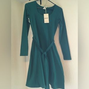 Pact Fit & Flare Ballet Dress, XS, Mineral